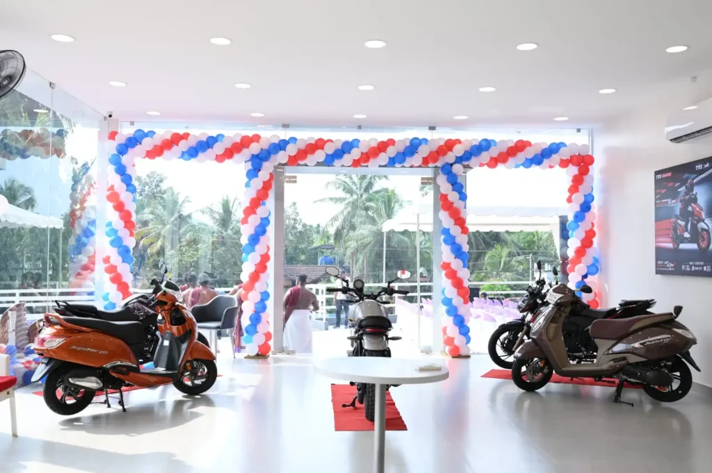 tvs showroom in malappuram work space